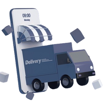 Harang online delivery illustration