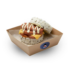 Cơm Burger Thịt Nguội Phô Mai